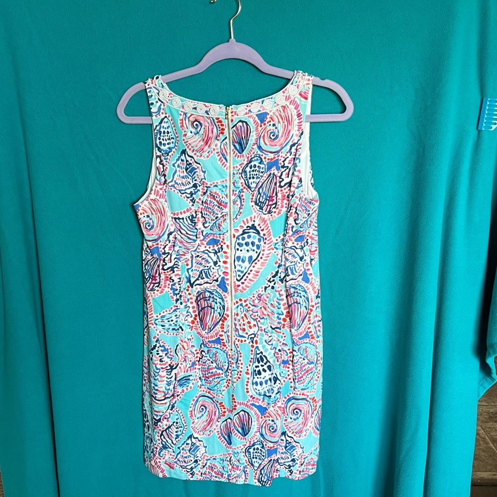 Lilly Pulitzer Gabby shift dress seashell sz 6 practically new - Picture 5 of 7